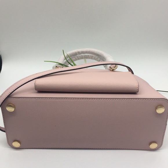 Michael Kors LG Dome Satchel Bag & Wallet BLOSSOM - Picture 3 of 10